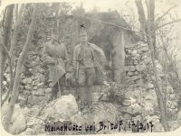 Britof - Oberst Albori bei seiner Hütte Villa Albori